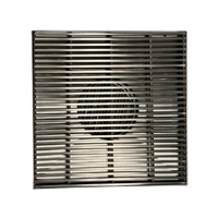 Floor Waste Sedek Mila 200 x 200 -316 Grill Stainless 80mm (S27)
