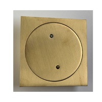 Clearout Cover SQUARE 110 x 110 - 100mm Outlet Brush Gold