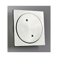 Clearout Cover SQUARE 110 x 110 - 100mm Outlet Chrome