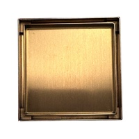 Floor Waste Sedek Kano Tile Insert 316 90 - Brush Copper