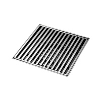Tile Insert Floor Grate 120mm x 35mm 80mm Outlet - To Suit 20mm Tile