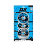 OX Trade XL 3 Pack Diamond GP Blades 125mm